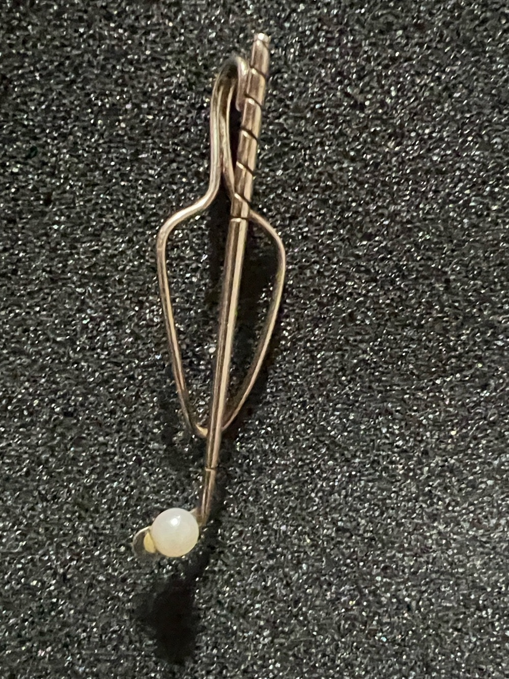 Tiffany & Co. Sterling Golf Club With Pearl $Clip/Tie Clip